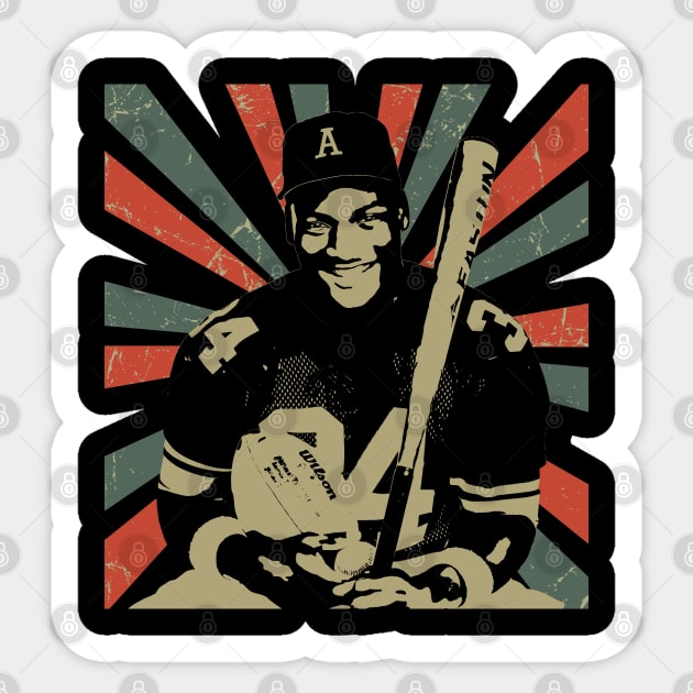 Bo Jackson || Vintage Art Design || Exclusive Art Sticker by Setipixel